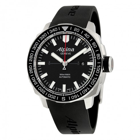 Alpina Adventure Extreme Sailing Black Dial Black Rubber Strap AL525LB4V6 watches