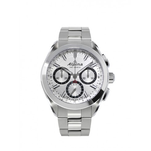 Alpina Alpiner 4 Flyback Chronograph Silvered Sunray Dial Stainless Steel Men's Watch AL-760SB5AQ6B watches