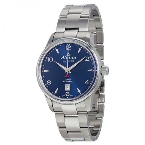 Alpina Alpiner Sunray Navy Dial Stainless Steel Men's Watch AL-525N4E6B watches