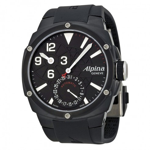 Alpina Automatic Black Dial Black Rubber Men's Watch 950LBB4FBAE6 watches
