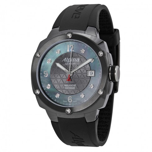 Alpina Avalanche Extreme Black Dial Black Rubber Men's Watch 240MPBD3FBAEC6 watches
