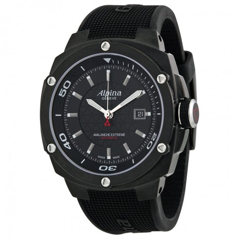 Alpina Avalanche Extreme Black Dial Black Rubber Strap Men's Watch AL525LBB5FBAE6 watches
