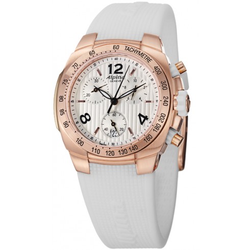 Alpina Avalanche Extreme Silver Dial White Rubber Ladies Watch AL350LWWW2A4 watches