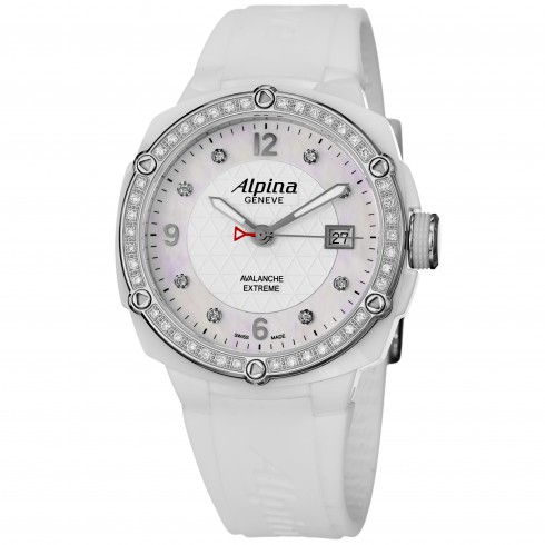 Alpina Avalanche Extreme White Dial Rubber Strap Ladies Watch AL240MPWD3AECD6 watches