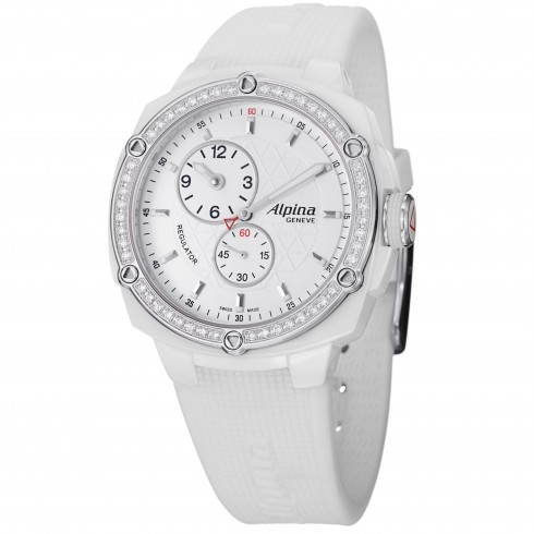 Alpina Avalanche Extreme White Dial White Rubber Ladies Watch AL650LSSS3AEDC6 watches