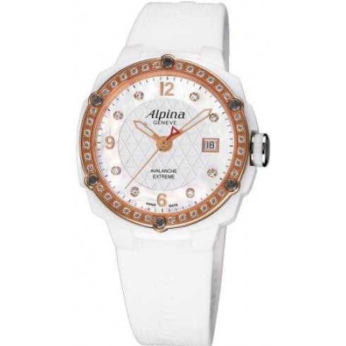 Alpina Avalanche White Mother Of Pearl Dial Ladies Watch 240MPWD3AEDC4 watches