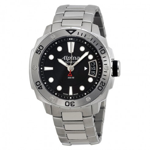 Alpina Diver 300 Lady Black Dial Stainless Steel Watch 240LB3V6B watches