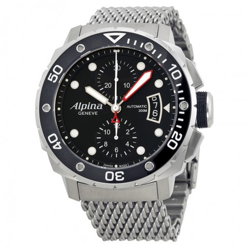 Alpina Extreme Diver 300 Black Dial Chronograph Men's Watch 725LB4V26B2 watches