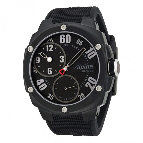 Alpina Extreme Regulator Black Dial Black Rubber Unisex Watch 650BB5FBAE6 watches
