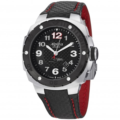 Alpina Racing 12 Hours of Serbing Black Dial Leather Men's Watch AL525LBR5AES6 watches