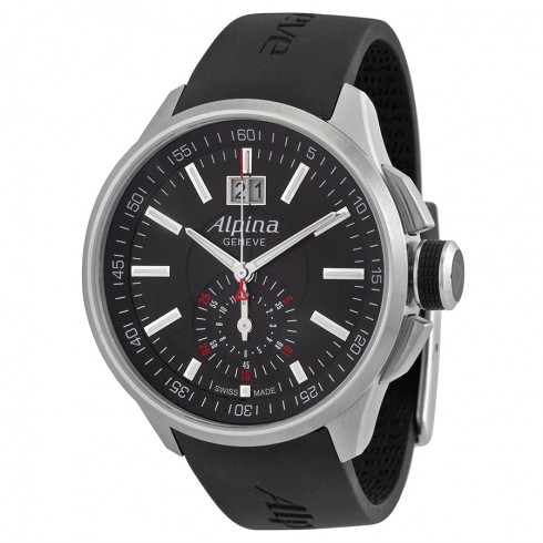 Alpina Racing Chronograph Black Dial Stainless Steel Men's Watch AL353B5AR36 watches