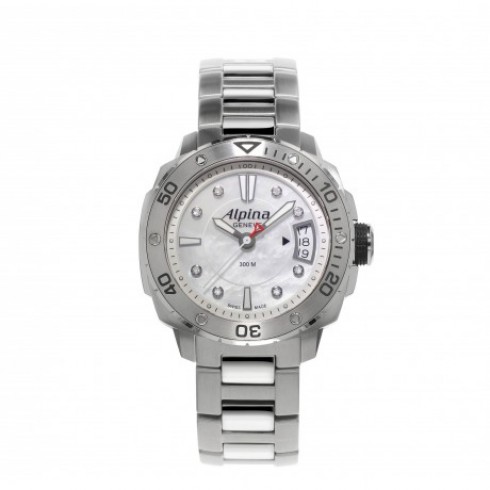 Alpina Seastrong Mother-of-Pearl Dial Stainless Steel Watch 240LSD3V6B watches