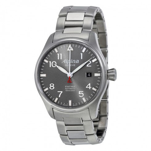 Alpina Startimer Pilot Automatic Grey Dial Stainless Steel Men's Watch AL-525G3S6B watches