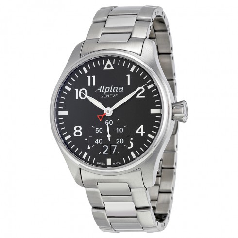 Alpina Startimer Pilot Black Dial Stainless Steel Men's Watch AL-280B4S6B watches