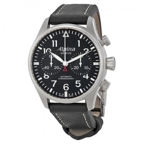 Alpina Startimer Pilot Chronograph Black Dial Automatic Men's Watch AL-860B4S6 watches