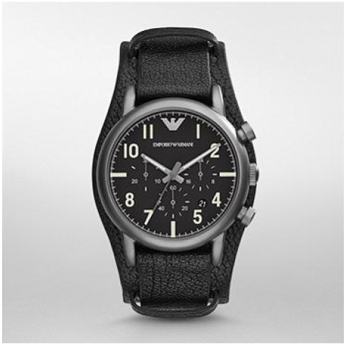 Armani Classic Black Dial Men's Watch 1830 watches