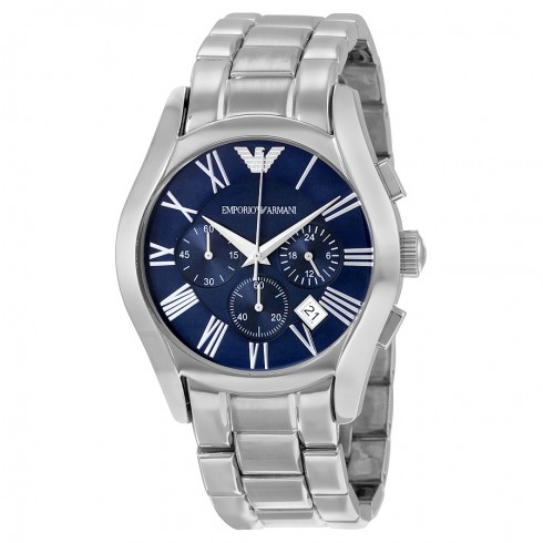 Armani Classic Chronograph Blue Dial Stainless Steel Bracelet Men's Watch AR1635 watches