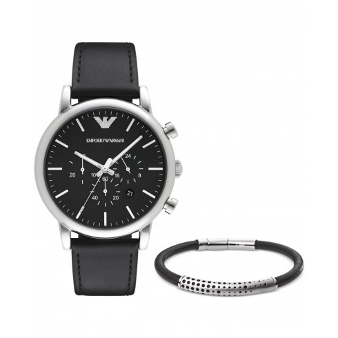 Armani Dress Black Dial Men's Chronograph Watch AR8029 watches