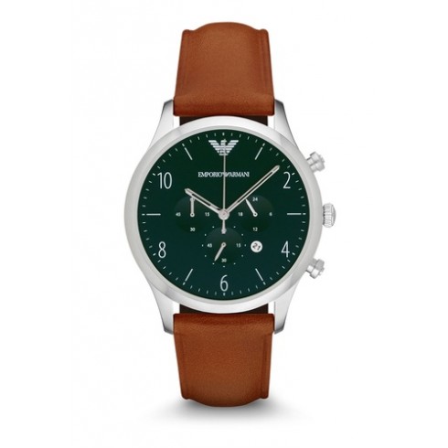 Armani Dress Green Dial Men's Chronograph Watch AR1941 watches