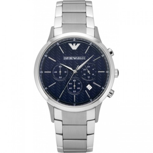 Armani Dress Navy Blue Dial Men's Chronograph Watch AR2486 watches