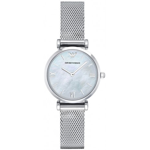 Armani Retro White Mother Of Pearl Dial Ladies Watch AR1955 watches