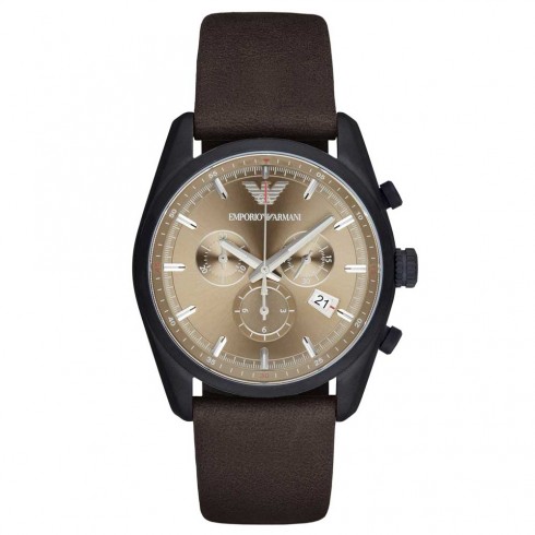 Armani Sportivo Beige Sunray Dial Men's Chronograph Watch AR6078 watches