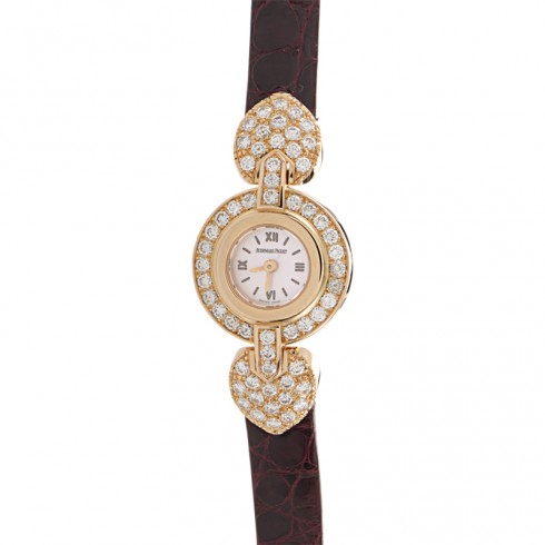 Audemars Piget White Dial 18K Rose Gold Diamond Ladies Watch 67118OR.ZZ.A009XX.01 watches