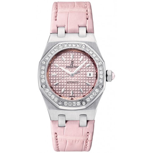 Audemars Piguet Automatic Diamond Pink Dial Stainless Steel Ladies Watch 77321ST.ZZ.D057CR.01 watches