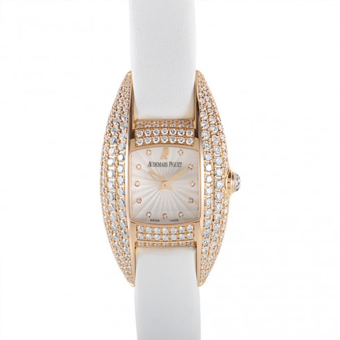 Audemars Piguet Damen Silver Dial Diamond Ladies Watch 67496ORZZA011SU01 watches