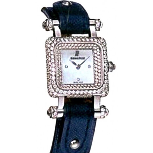 Audemars Piguet Deva Mother of Pearl Diamond Dial Blue Lizard Leather Ladies Watch 67421BCZZA020CU01 watches