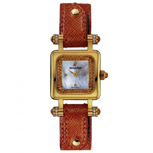 Audemars Piguet Deva Quartz Mother of Pearl Sapphire Dial Yellow Gold Ladies Watch 67420BA.ZQ.A082CU.01 watches
