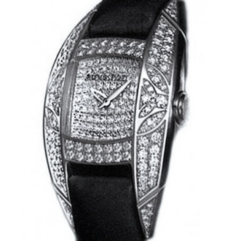 Audemars Piguet Dream Diamond Pave Dial 18kt White Gold Black Satin Ladies Watch 67439BCZZA004SU02 watches