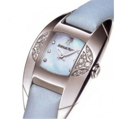 Audemars Piguet Dream Mother of Pearl Diamond Dial Blue Satin Ladies Watch 67438BCZZA021SU01 watches