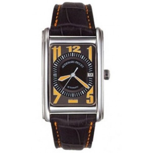 Audemars Piguet Edward Piguet Brown and Yellow Dial 18kt White Gold Brown Leather Men's Watch 15121BCOOA005CR01 watches