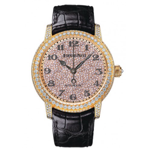 Replica Audemars Piguet Jules Audemars Automatic Diamond Pave Rose Gold Men's Watch 15159OR.ZZ.D002CR.01 Watch