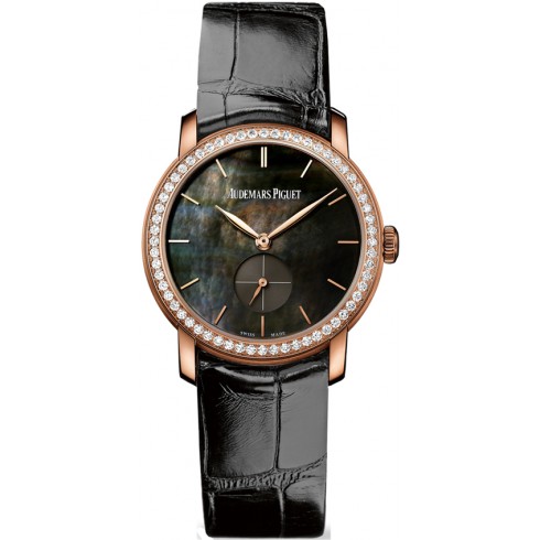 Audemars Piguet Jules Audemars Black Leather Ladies Watch 77240OR.ZZ.A001CR.01 watches