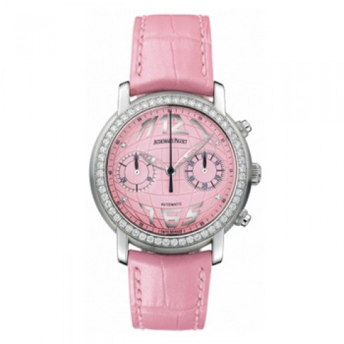 Audemars Piguet Jules Audemars Diamond Chronograph Pink Dial White Gold Ladies Watch 26012BC.ZZ.D063CR.01 watches
