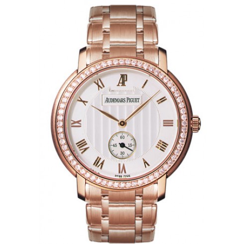 Replica Audemars Piguet Jules Audemars Diamond Manual Wind Rose Gold Unisex Watch 15156OR.ZZ.1229OR.01 Watch