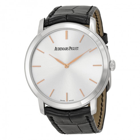 Replica Audemars Piguet Jules Audemars Extra Thin Silver Dial Automatic Men's Watch 15180BCOOA002CR01 Watch