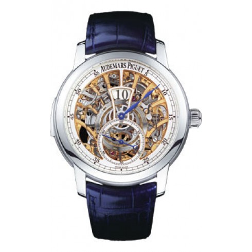 Audemars Piguet Jules Audemars Jumping Hour Skeleton Dial Men's Watch 26356PTOOD028CR01 watches