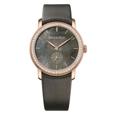 Audemars Piguet Jules Audemars Manual Wind Diamond Black Mother of Pearl Ladies Watch 77240OR.ZZ.A009SU.01 watches
