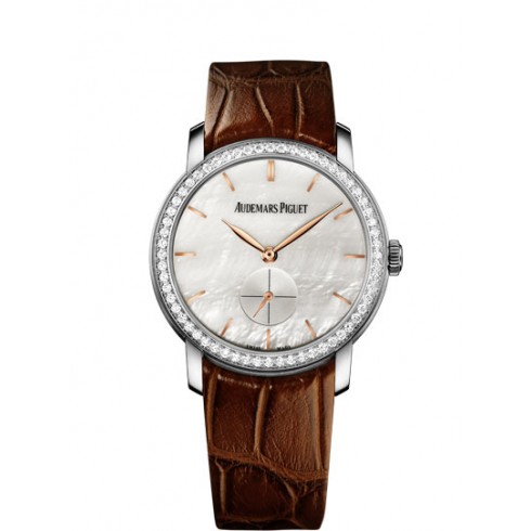 Audemars Piguet Jules Audemars Manual Wind Diamond Mother of Pearl Dial Ladies Watch 77240BC.ZZ.A808CR.01 watches