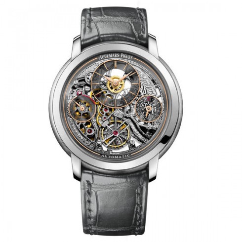 Audemars Piguet Jules Audemars Tourbillion Silver Skeleton Dial Automatic Men's Watch 26143PT.OO.D005CR.01 watches