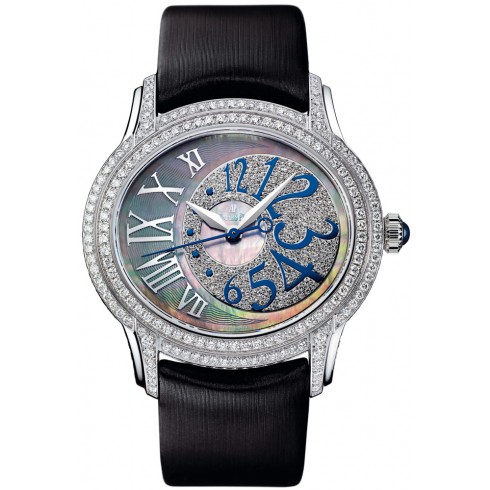 Audemars Piguet Ladies Millenary Automatic Diamond Black Mother of Pearl Ladies Watch 77303BC.ZZ.D007SU.01 watches