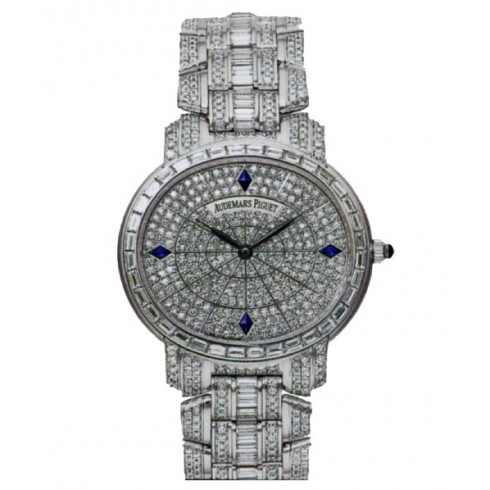 Audemars Piguet Millenary Automatic Diamond 18 kt White Gold Men's Watch 15109BC.ZZ.8041BC.01 watches