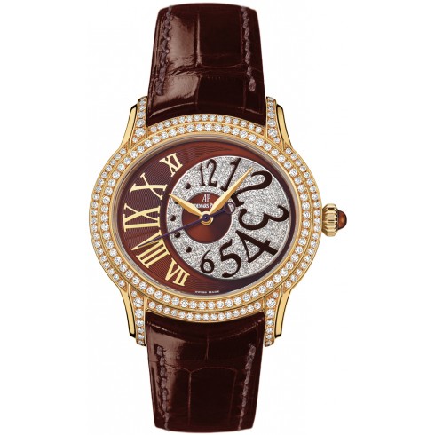Audemars Piguet Millenary Automatic Diamond 18 kt Yellow Gold Ladies Watch 77302BA.ZZ.D094CR.01 watches