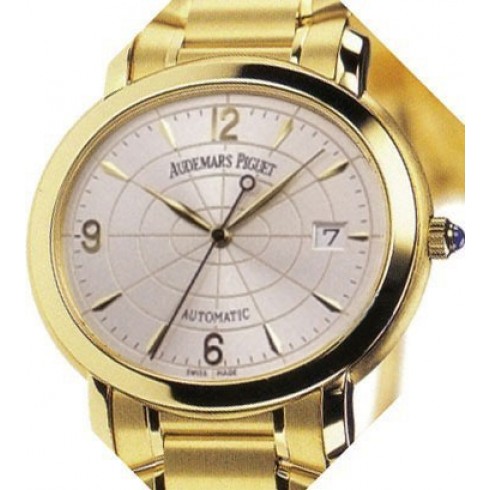 Audemars Piguet Millenary Silver Dial 18kt Yellow Gold Men's Watch 15051BA.OO.1136BA.01 watches