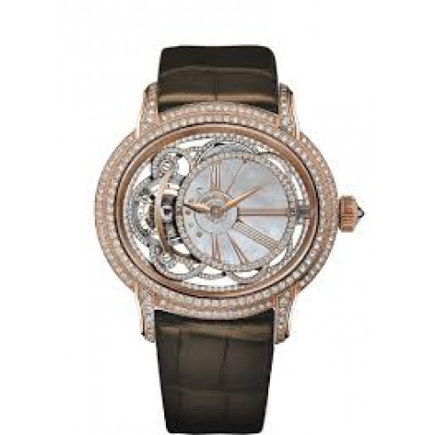 Audemars Piguet Millenary Tourbillion White Mother Of Pearl Dial Ladies Diamond Watch 26354OR.ZZ.D812CR.01 watches