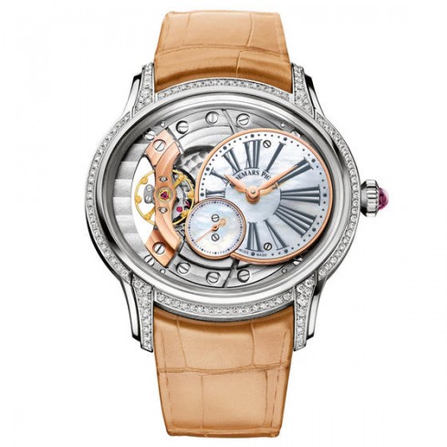 Audemars Piguet Millenary White Mother Of Pearl Dial Hand Wind Ladies Watch 77247BC.ZZ.A813CR.01 watches