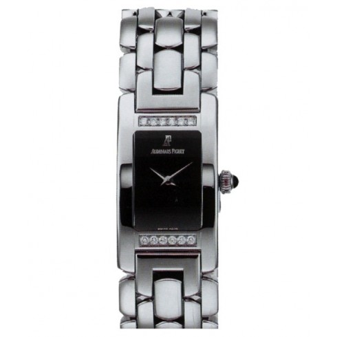 Audemars Piguet Promesse Diamond Black Dial Stainless Steel Ladies Watch 67259ST.ZZ.1156ST.02 watches